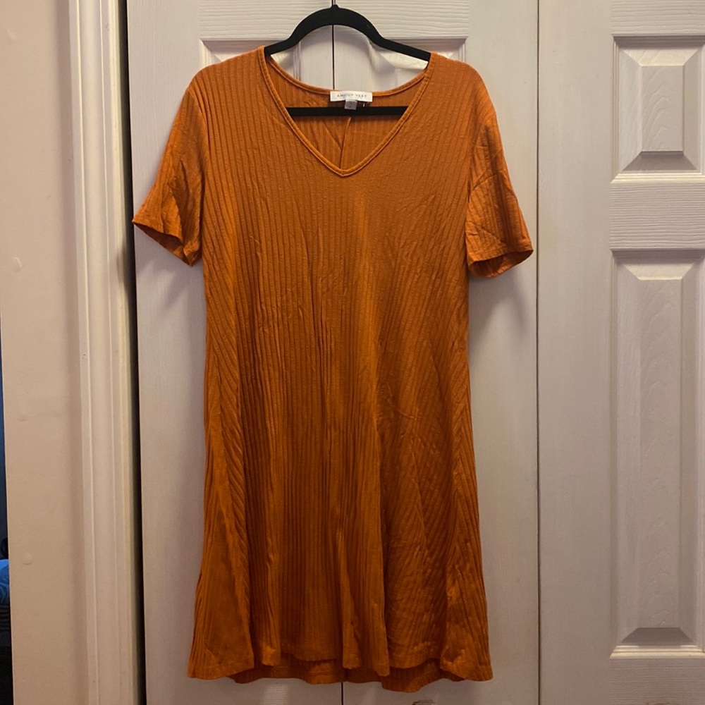 Amour Vert Izora Swing Dress in ginger